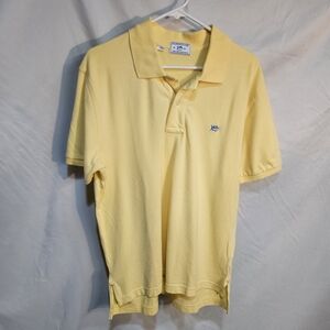 Lot Of 2 Southern Tide Shirt Men Size M Yellow Gray Skipjack Short Sleeve Polos